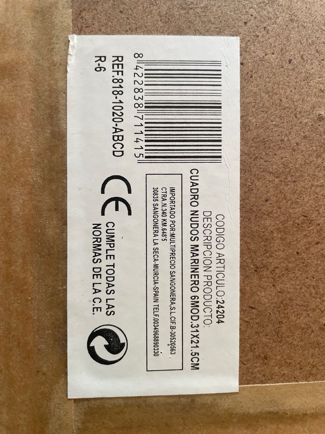 Cuadro de nudos marineros