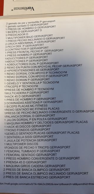 Maquinas gimnasio...bicis spinning.etc muchas maq