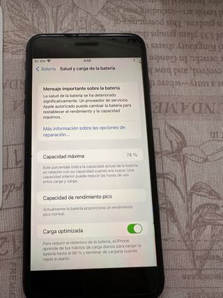 iPhone 8 Plus falta cable de carga
