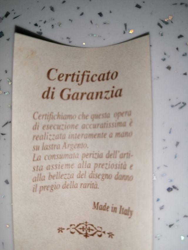 Bomboniera con inserto argento