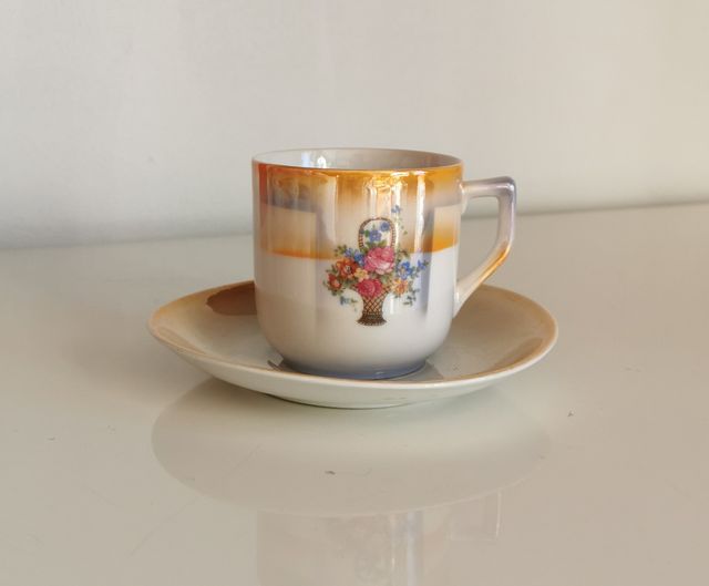 JUEGO DE CAFE Y SEIS TAZAS - ART DECO
