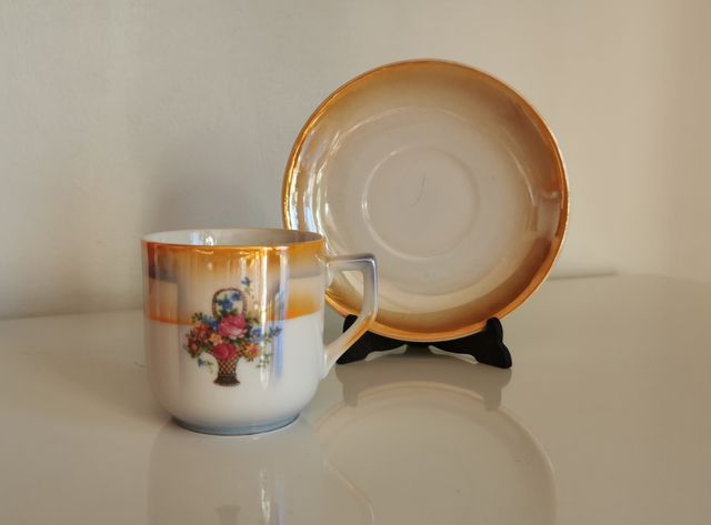 JUEGO DE CAFE Y SEIS TAZAS - ART DECO