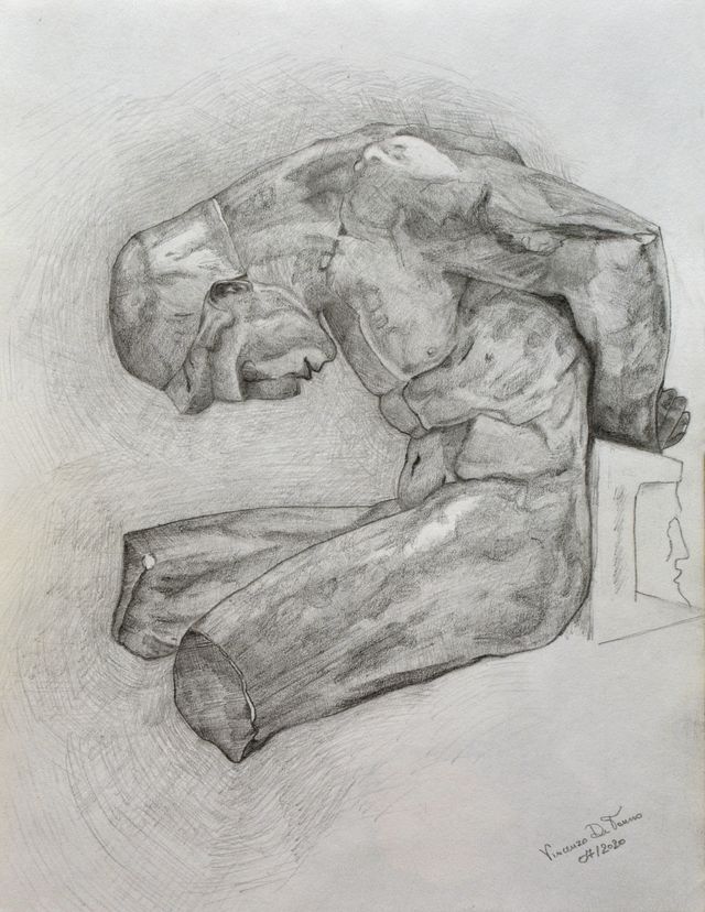 Schiavo, Quadretto in Grafite