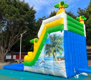 Tobogan hinchable acuático TR55 - 9x4x5,5 metros