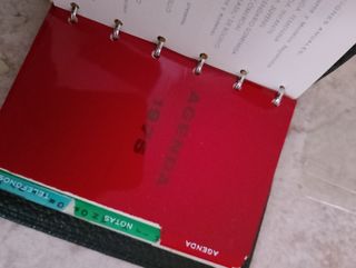 Vintage agenda de piel año 1975 Leader