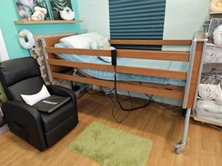 Cama electrica elevable 105 madera