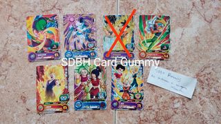 ⭐Cartas cards Super dragon ball heroes card gummy