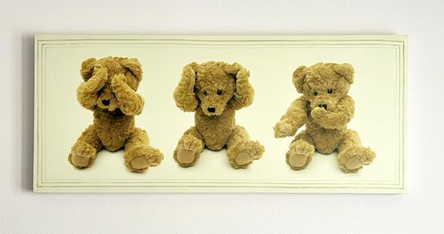 Quadro tela cameretta bambino baby orsetti