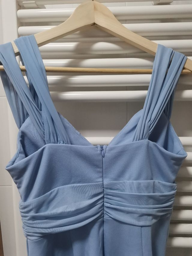 Vestido coctel azul