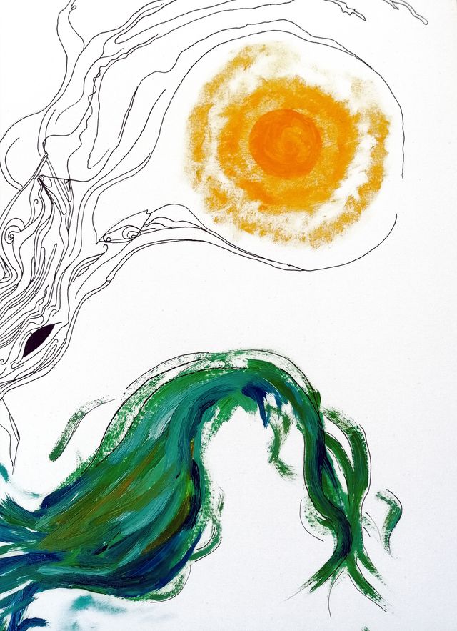 The Upside-Down World, Dipinto ad olio