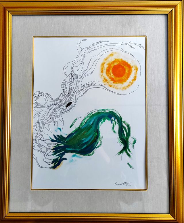 The Upside-Down World, Dipinto ad olio