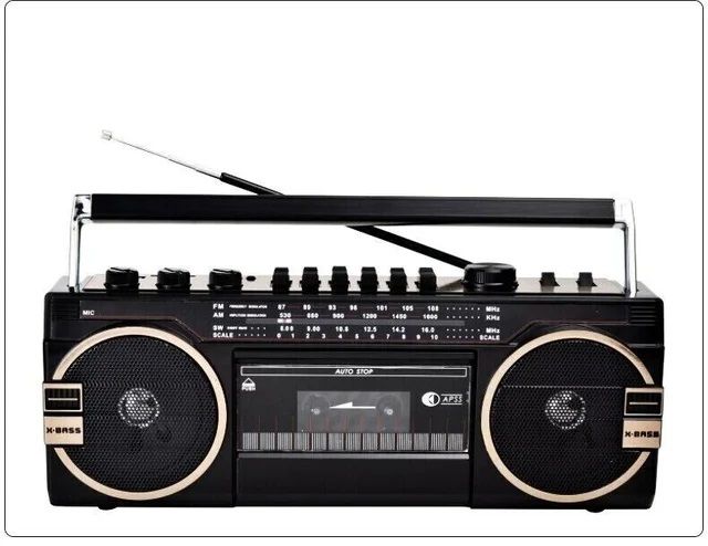 RADIO STEREO CASSETTE LETTORE MUSICASSETTE REGISTR
