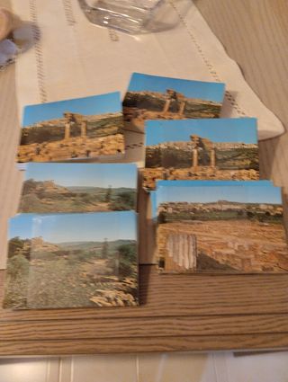 Lotto cartoline templi Agrigento . Vintage
