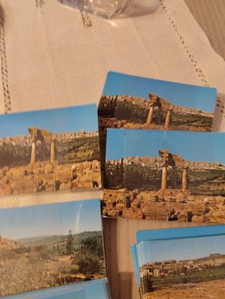 Lotto cartoline templi Agrigento . Vintage