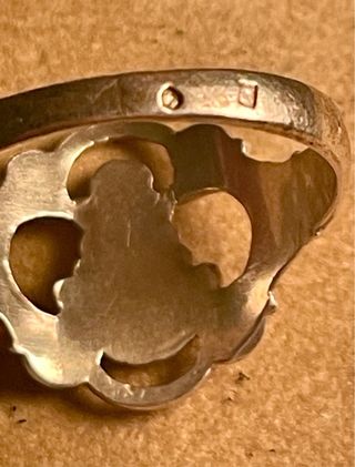 Anillo de Plarta Virgen de Rocio hombre