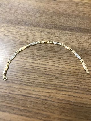Pulsera oro 18k y diamantes espectacular