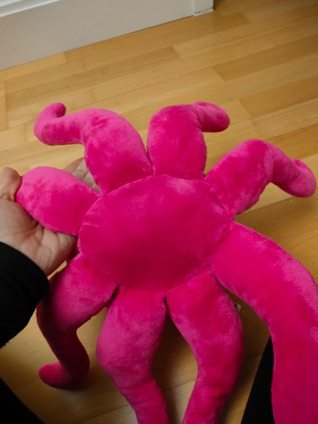 Peluche pulpo rosa