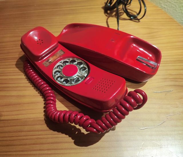 Teléfono Góndola rojo