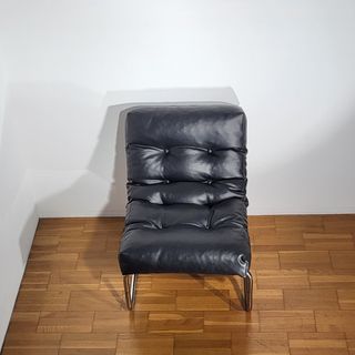 Poltrona DESIGN vintage anni 70’ pelle nera