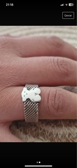 pendientes tous y anillo a juego tous d plata