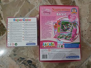 Set 4 Giochi per bambini. 3 Puzzle e 1 Sapientino.