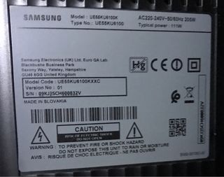 placa Main Board 55” curva