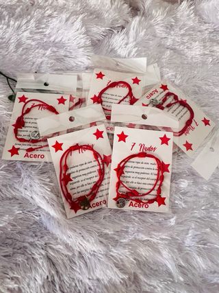 Pulseras 7 nudos acero pack 2 – protección y buen