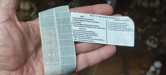 Insignias de brazo tela,ejercito alemán ESCALA 1/6