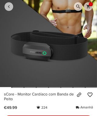 Monitor Cardíaco com Banda de Peito Prozis
