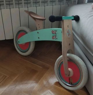 Bicicleta sin pedales d madera niño niña
