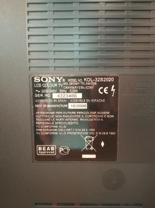 TV SONY BRAVIA 32"