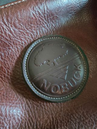 Maleta / bolsa de viaje grande cuero Nobuck