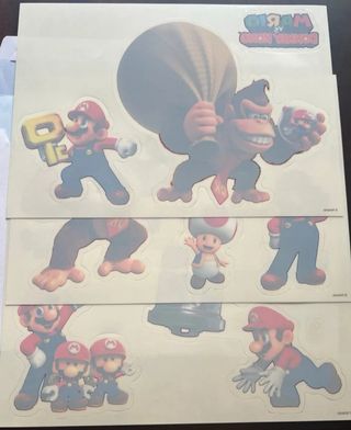 MARIO VS DONKEY KONG - PEGATINAS EXCLUSIVAS.