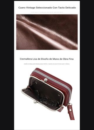 Cartera monedas para mujer