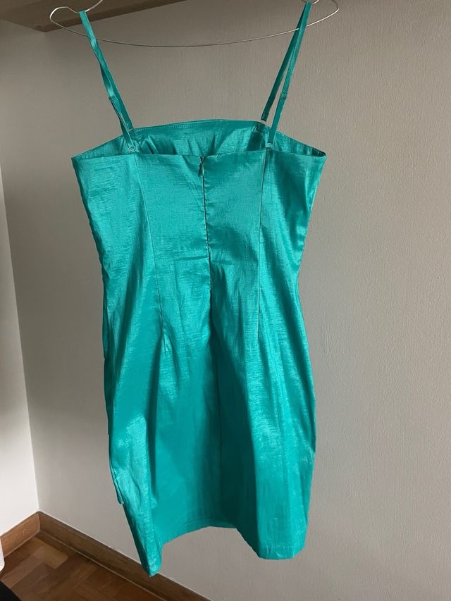 Vestido fiesta turquesa