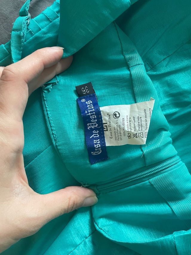 Vestido fiesta turquesa