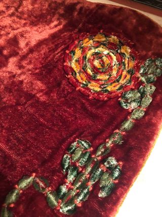 bolso terciopelo vintage años 90