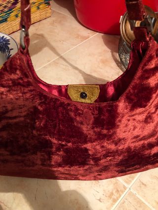 bolso terciopelo vintage años 90