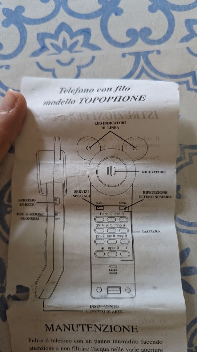 Topophone / Mousephone Disney Nestlé anni 90