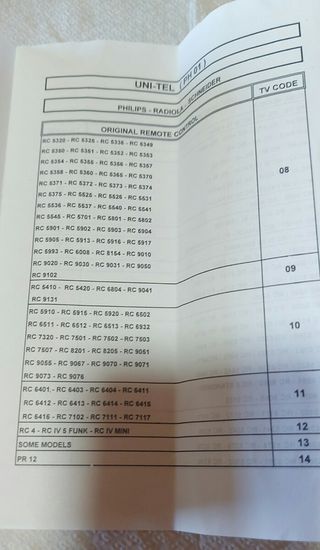 Mando univ. Radiola schneider philips