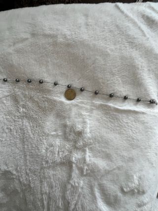 collier di perline  naturali placcato oro 18k