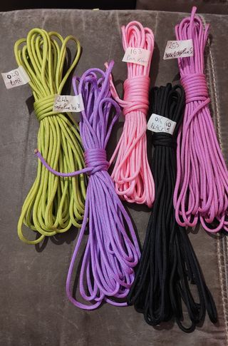 50 metri di cordino Paracord 5 colori