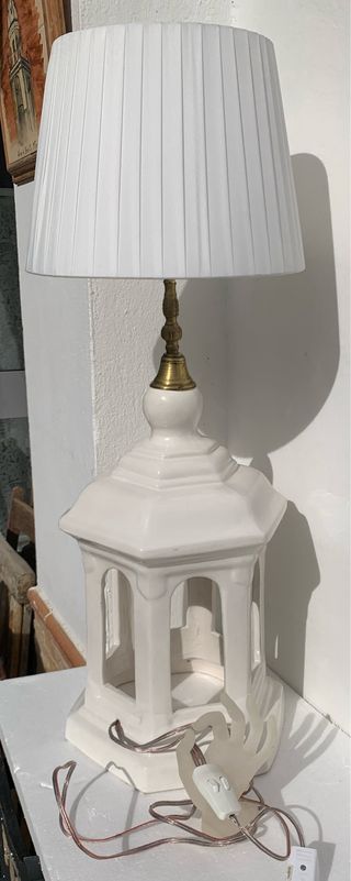 lampara doble de ceramica