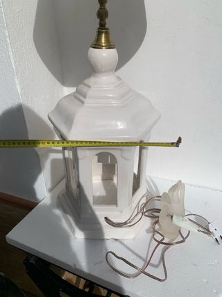 lampara doble de ceramica