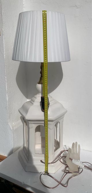 lampara doble de ceramica