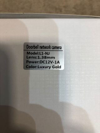 Timbre con cámara para puerta