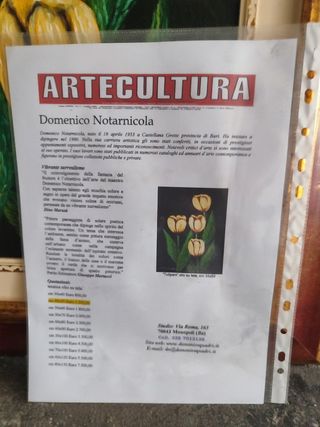 Quadro  firmato da autore con certificazione 