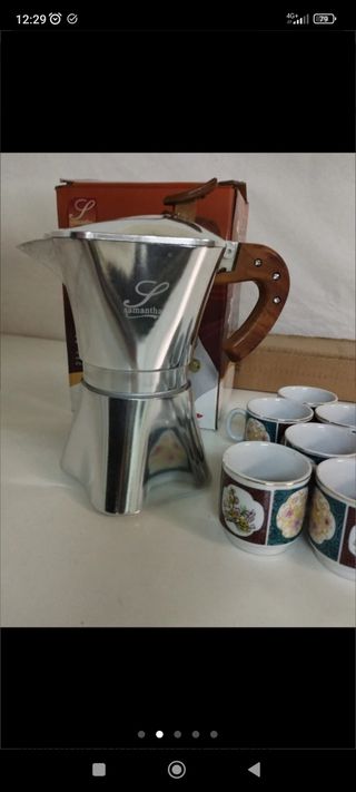 Moka 6 tazze + 6 tazzine da caffè
