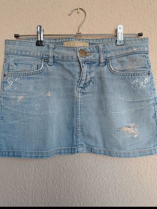 Falda tejana de Zara Trafaluc