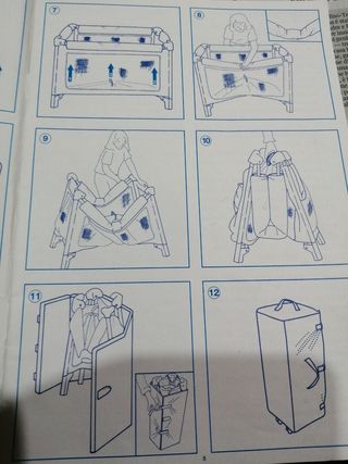 Lettino nuovissimo, richiudibile e lavabile.